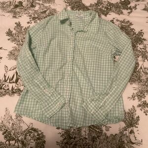 Checked button down blouse from Crown and Ivy, size Small